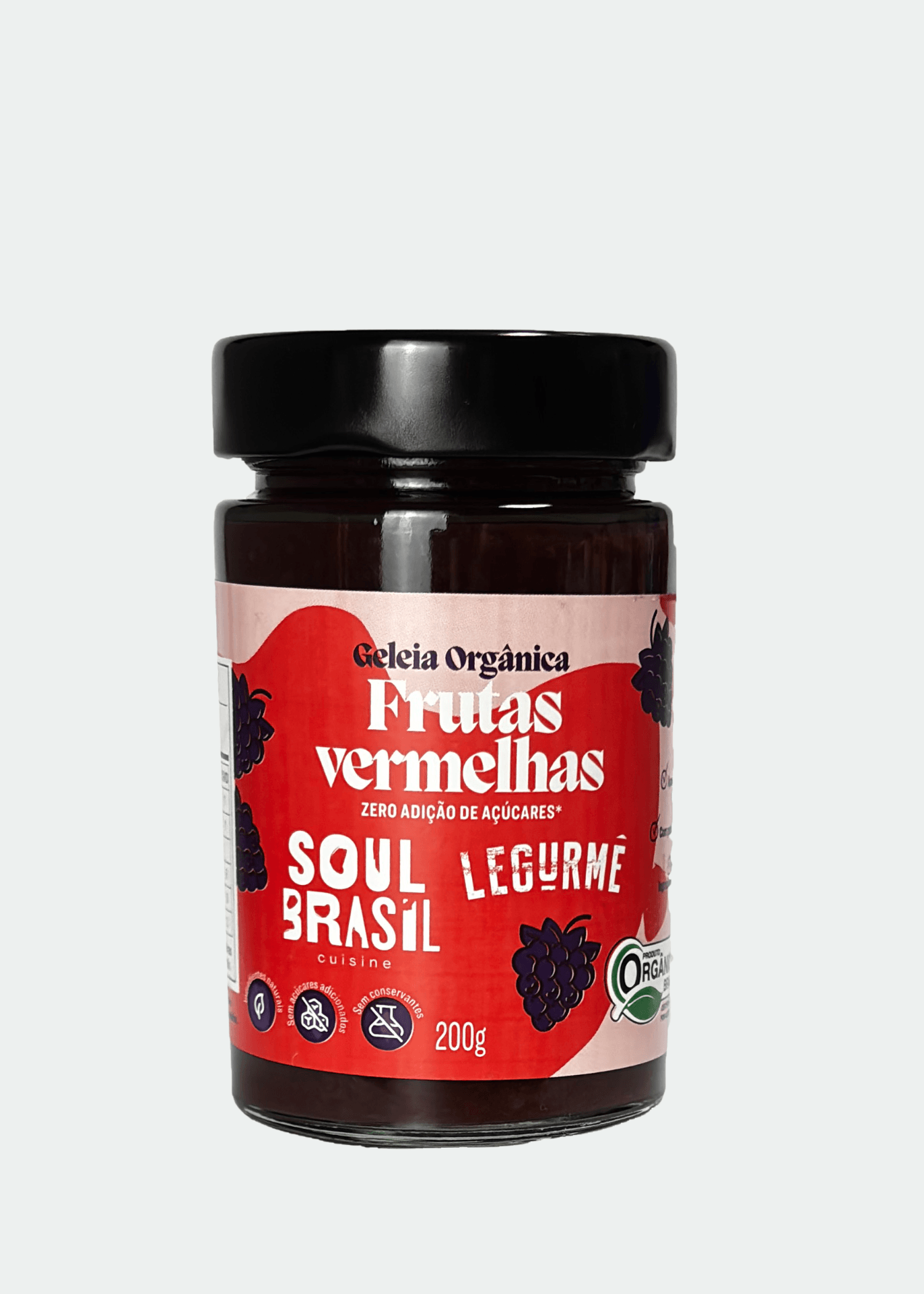 Geleia Frutas Vermelhas Sem Açúcar Soul Brasil - 200g — Track&Field